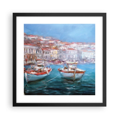 Poszter fehér keretben - Olasz öböl - 40x40 cm