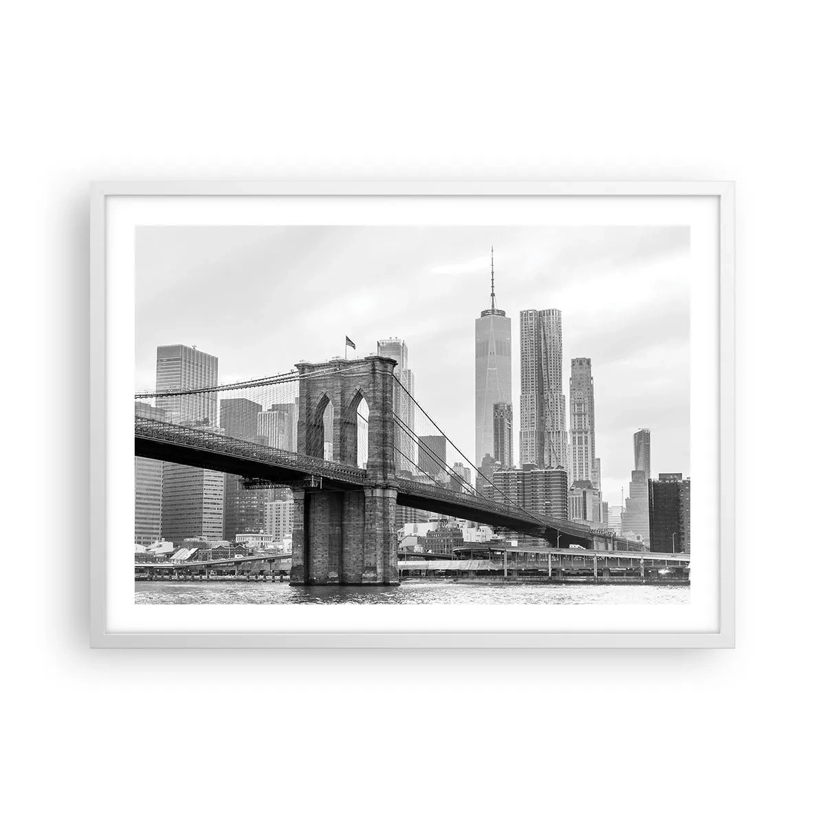 Poszter fekete keretben - New York-i hangulat - 70x50 cm