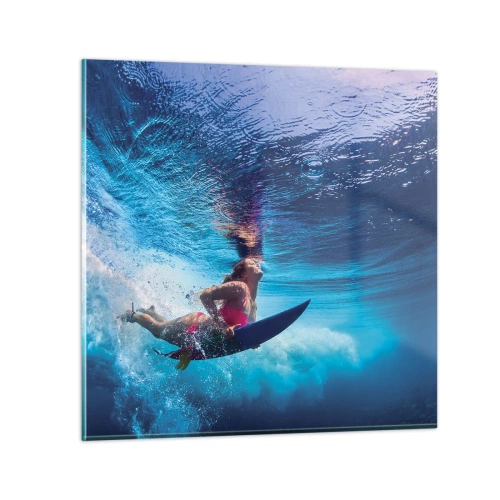 Üveg kép - Az öröm mélysége - 70x70 cm