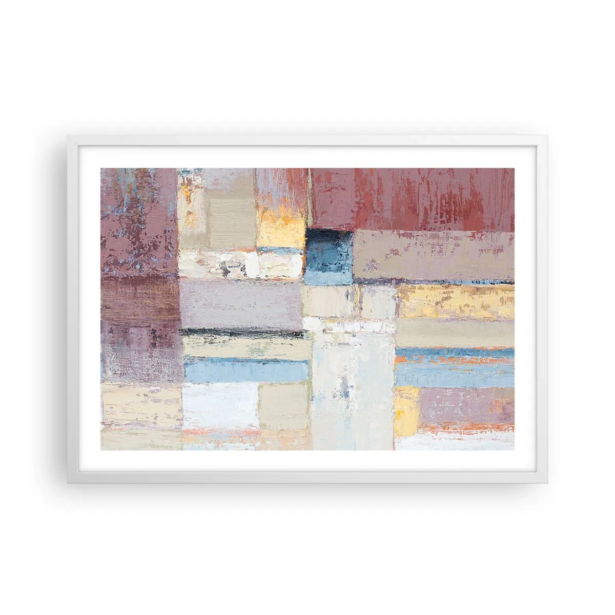 Poszter fekete keretben - A geometria nyugalma - 70x50 cm