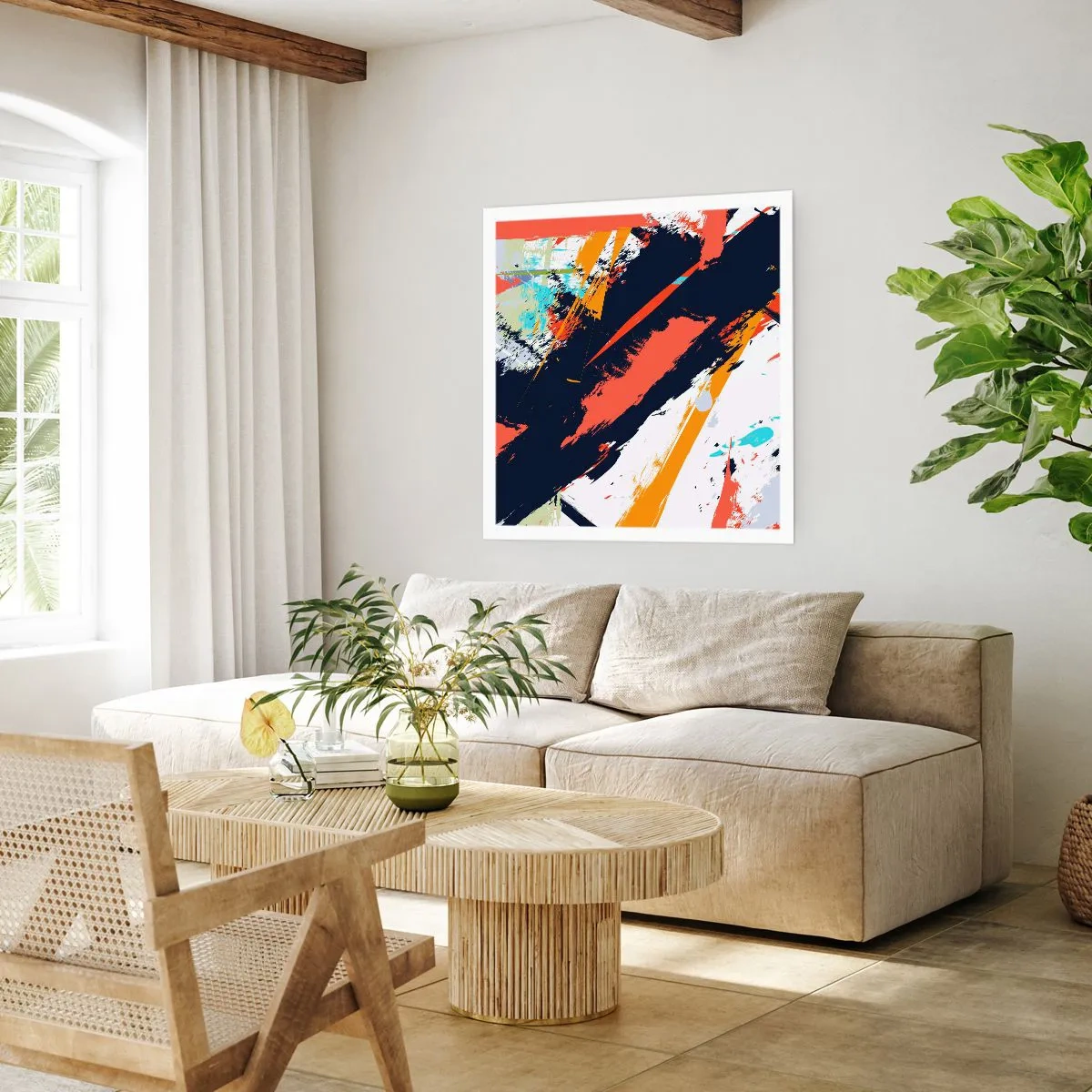 Poszter - Dinamikus kompozíció - 60x60 cm