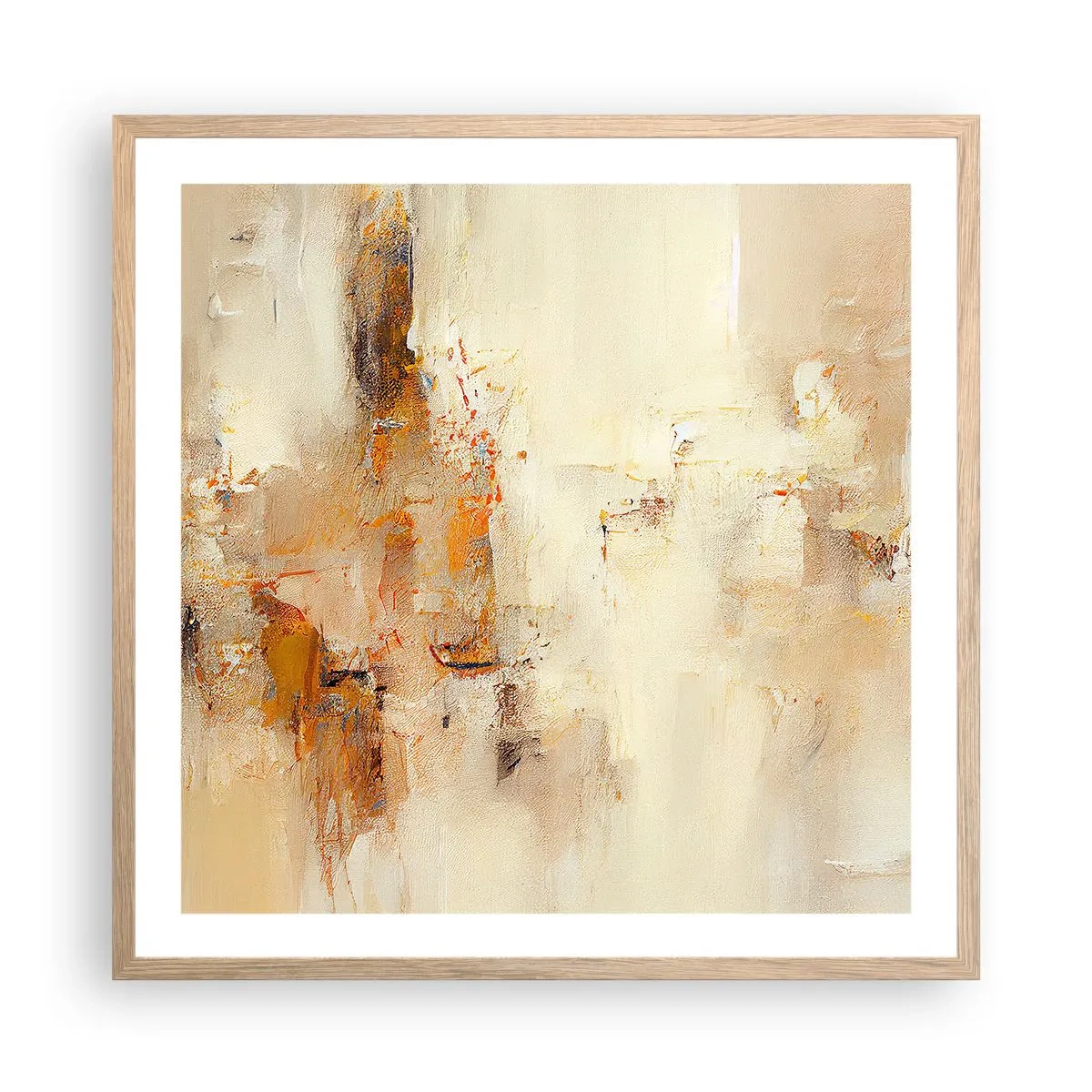 Poszter világos tölgy keretben - A borostyán lelke - 60x60 cm