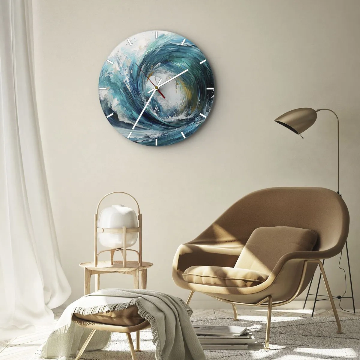 Falióra, Óra - Tengeri portál - 40x40 cm