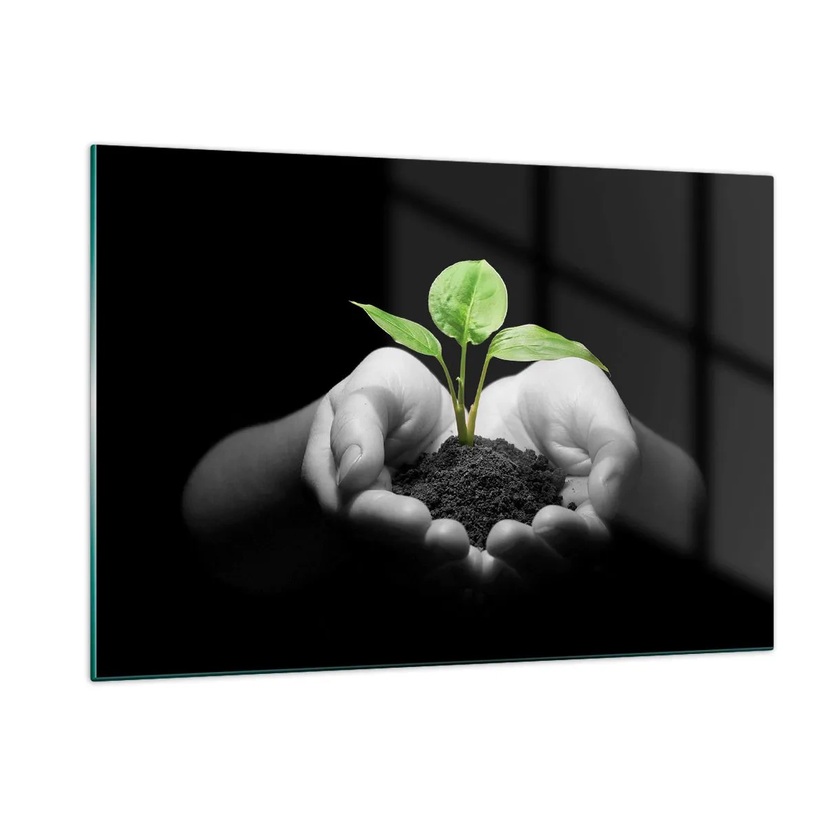 Üveg kép - Szeretem a természetet, védem azt - 120x80 cm