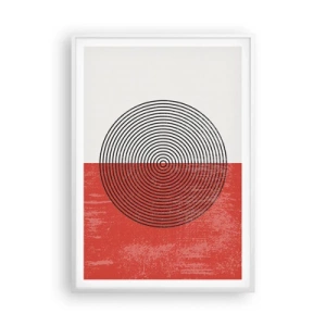 Poszter fekete keretben - Pont a célba - 70x100 cm