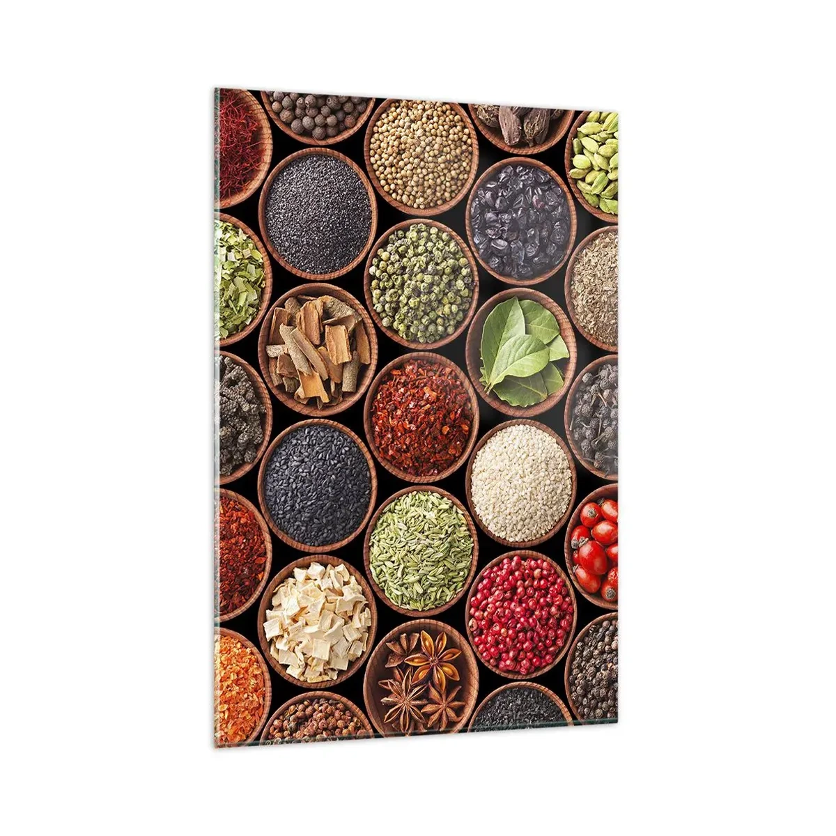 Üveg kép - A világ összes íze - 80x120 cm