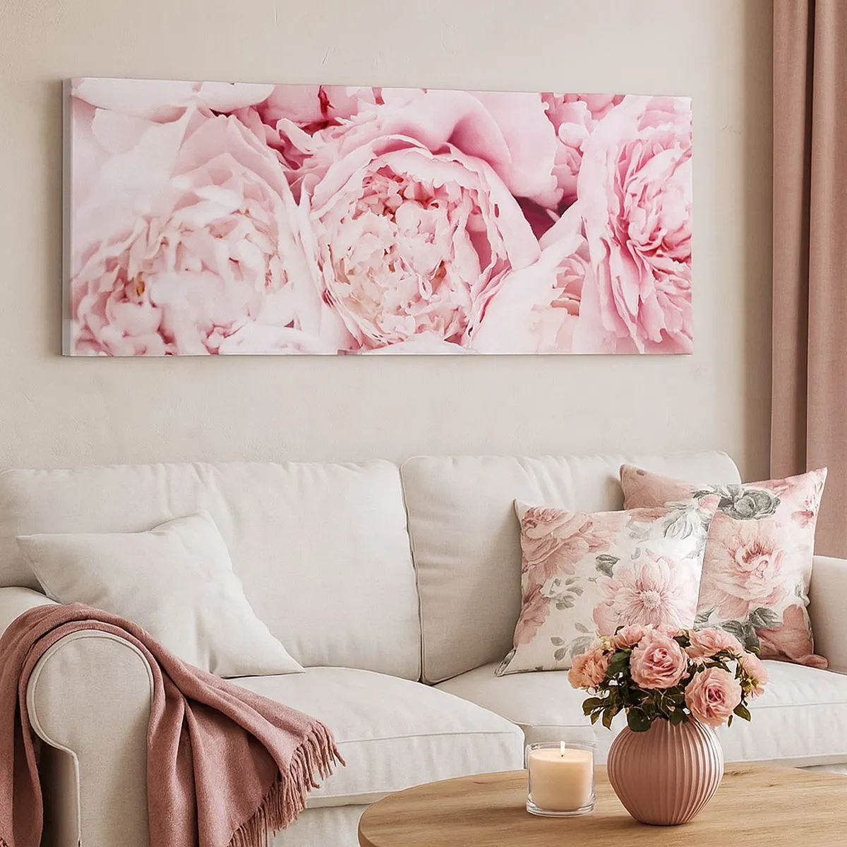 Vászonkép - Átölelve és illatos - 100x40 cm