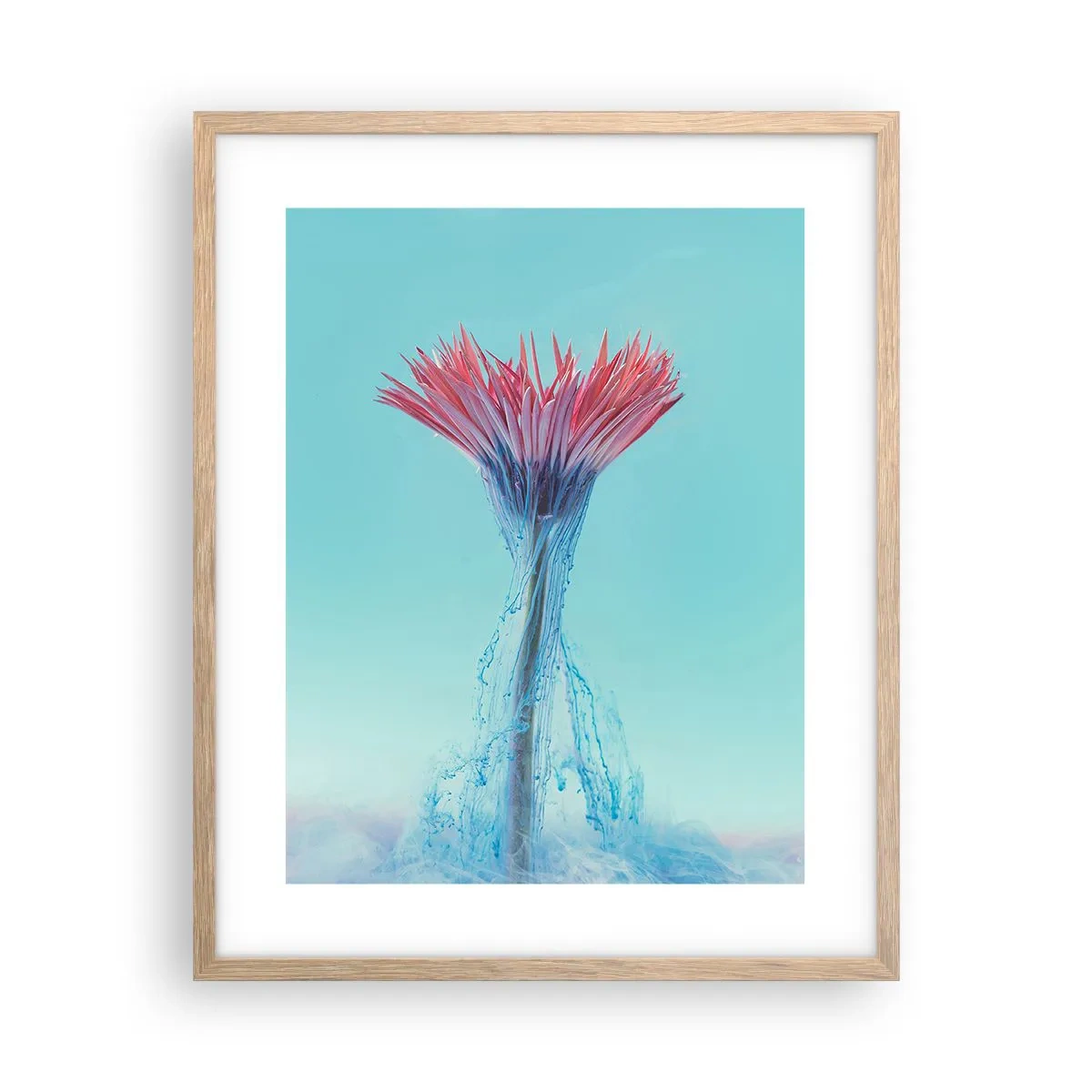 Poszter világos tölgy keretben - Élénkítő ölelésben - 40x50 cm