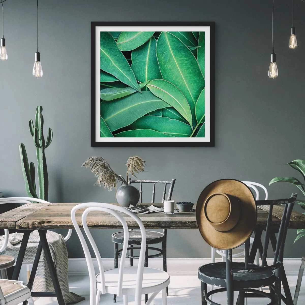 Poszter fehér keretben - Lédús és friss - 60x60 cm