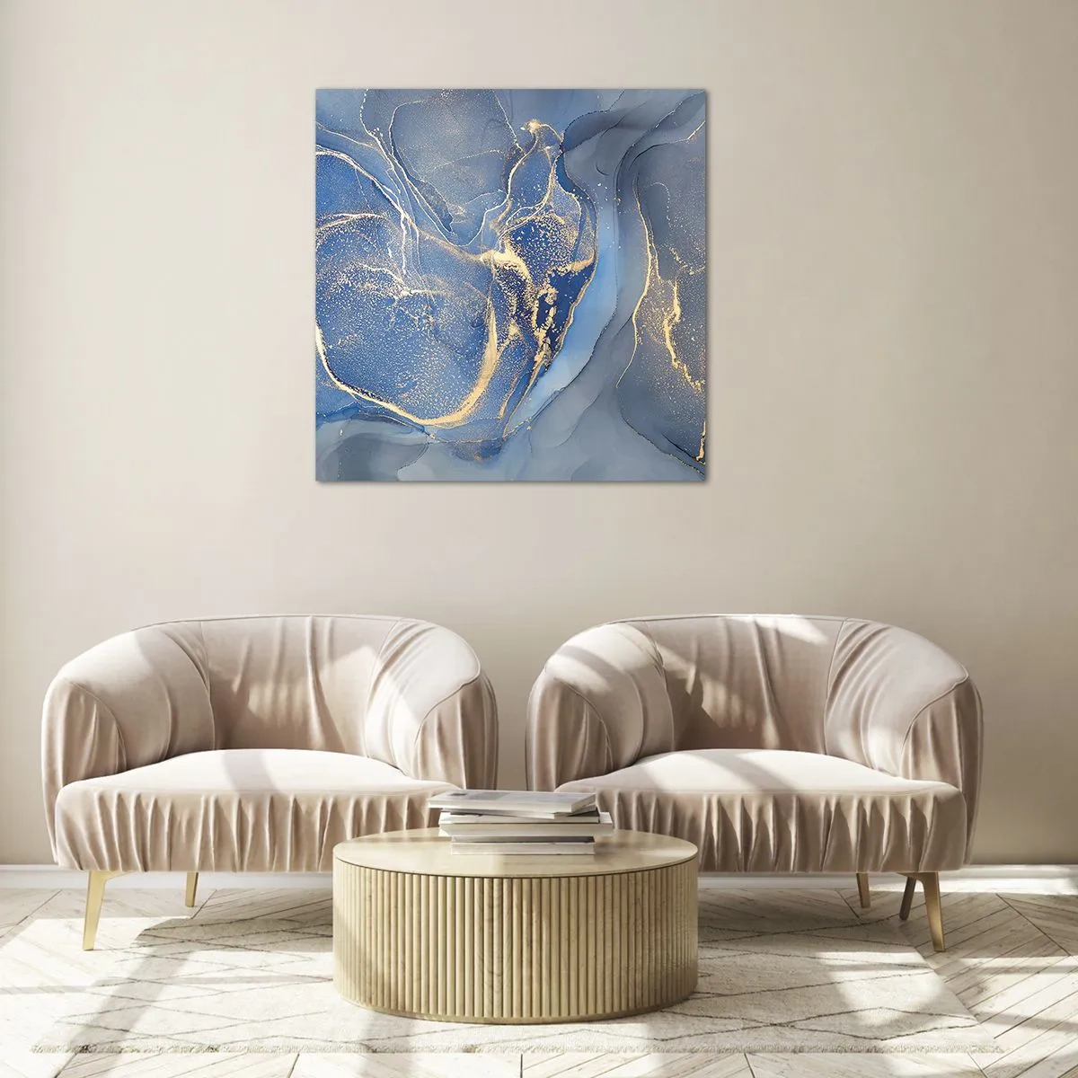 Üveg kép - Arany por - 30x30 cm