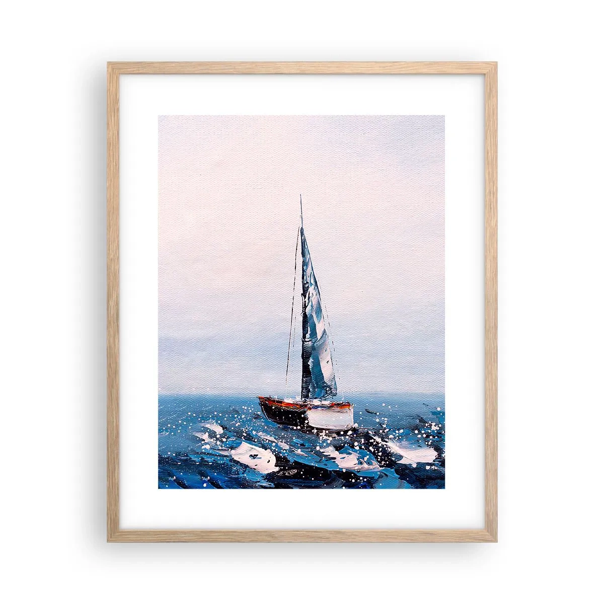 Poszter világos tölgy keretben - A szél testvérisége - 40x50 cm
