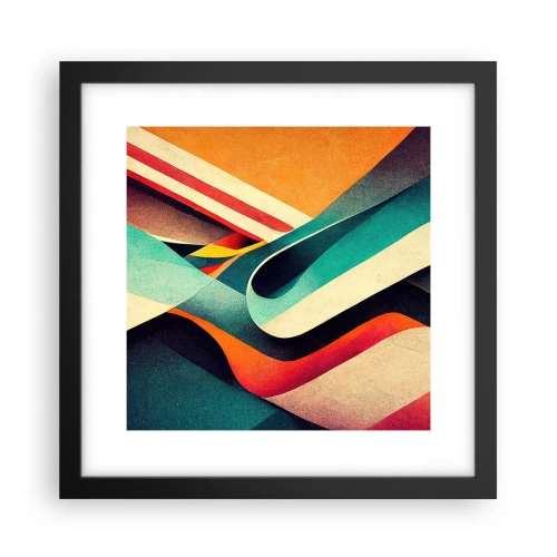 Poszter fehér keretben - Intenzív kompozíció - 30x30 cm