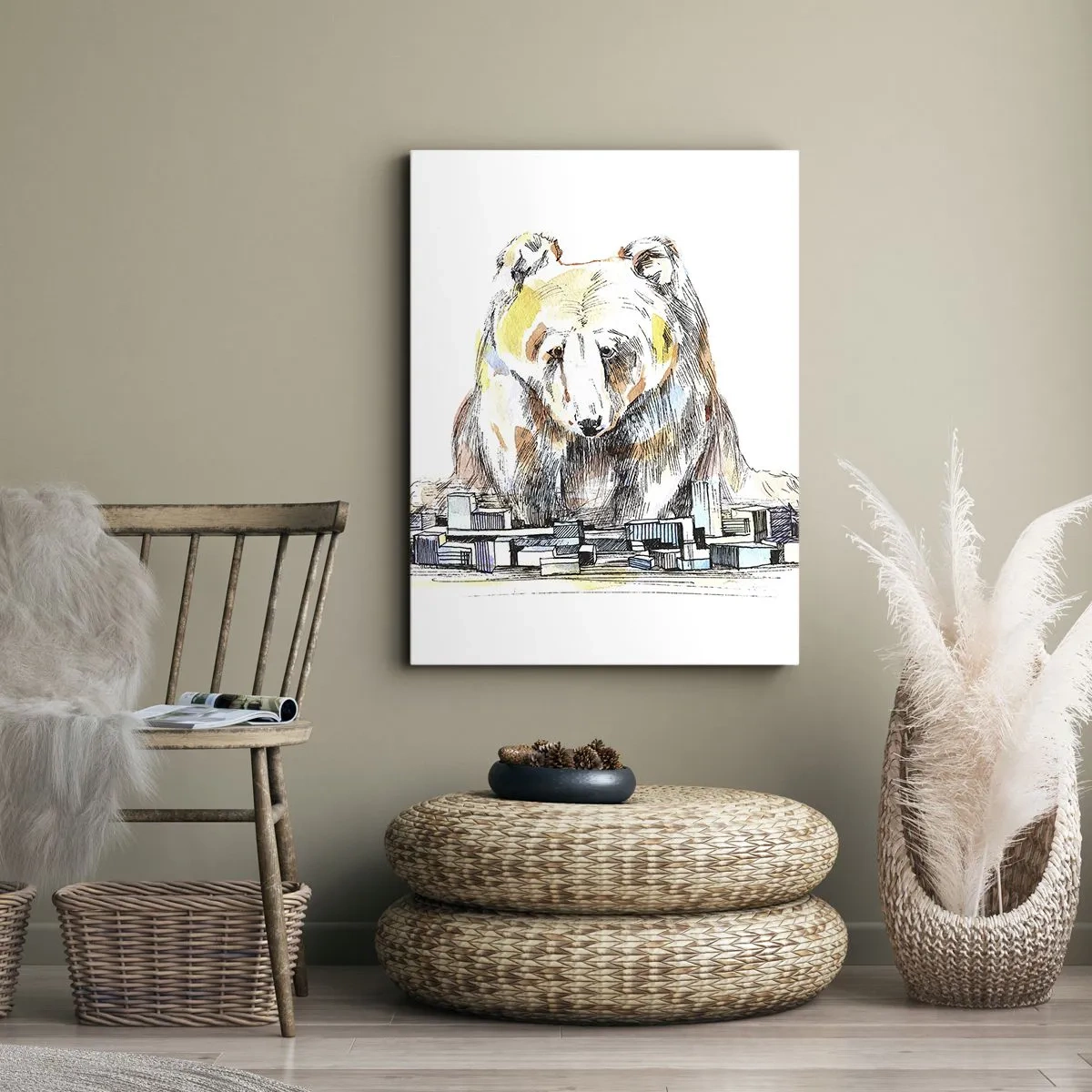 Vászonkép - Hogy lehet így élni? - 55x100 cm