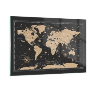 Üveg kép - A világom határai - 120x80 cm