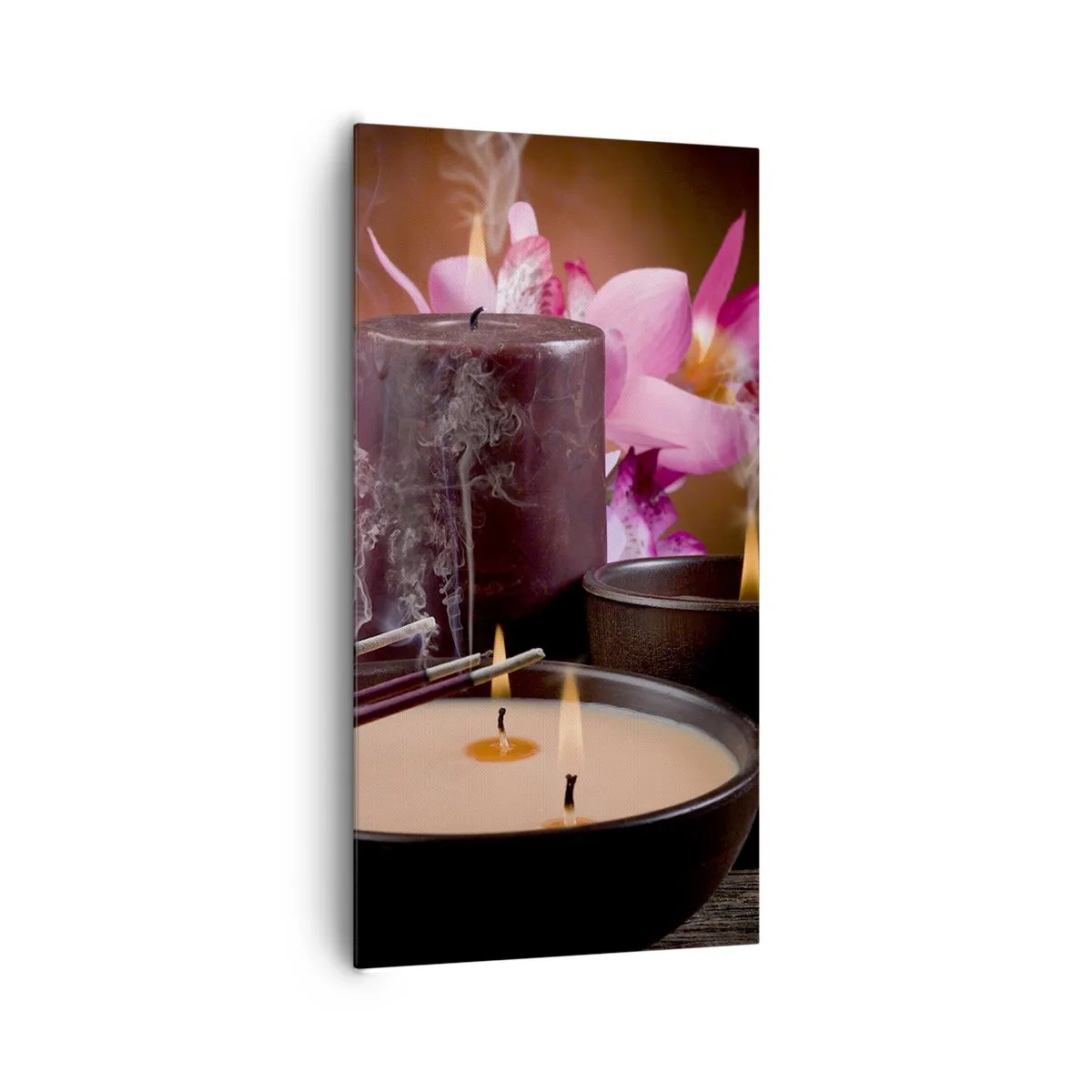 Vászonkép - Megtisztítani az elmét, megnyugtatni a testet - 65x120 cm