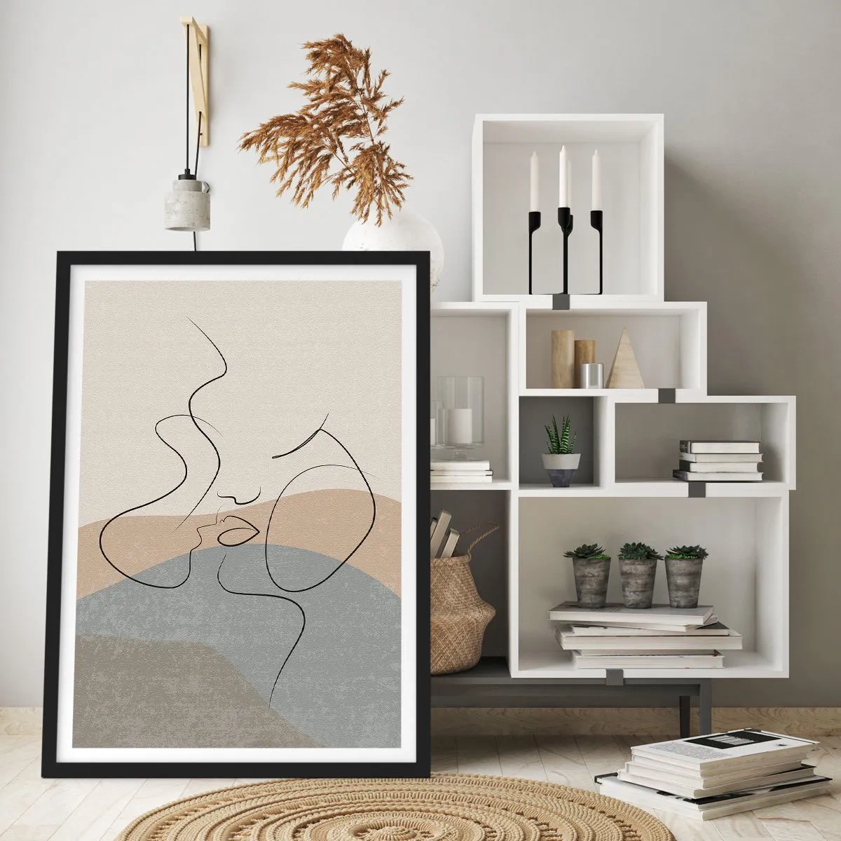 Poszter fehér keretben - Mint egy ecsetvonás - 61x91 cm