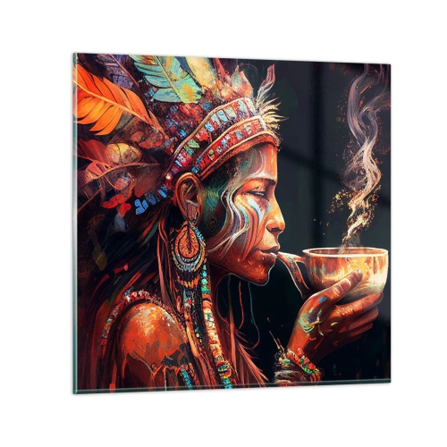 Üveg kép - Egy varázslatos rituálé - 40x40 cm