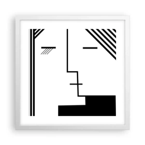 Poszter fekete keretben - Egyszerűen egy csók - 40x40 cm