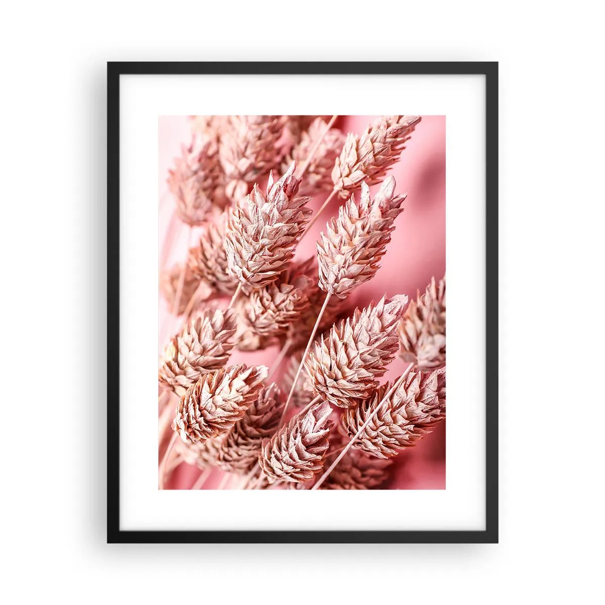 Poszter fehér keretben - Rózsaszín virágos kaszkád - 40x50 cm