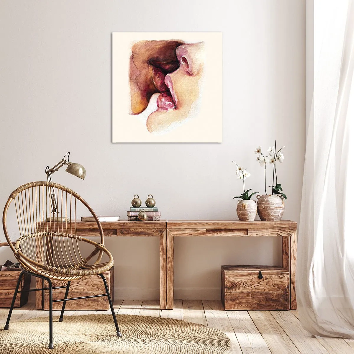 Vászonkép - Mint éjszaka és nap, föld és ég - 70x70 cm