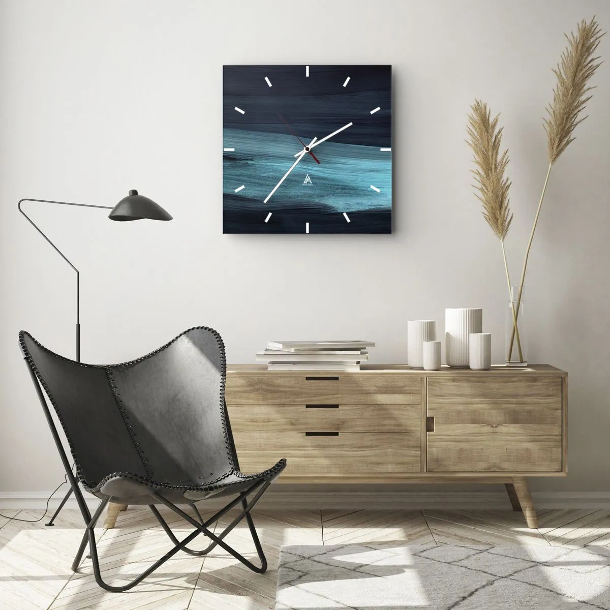 Falióra, Óra - Ússz az árral - 40x40 cm