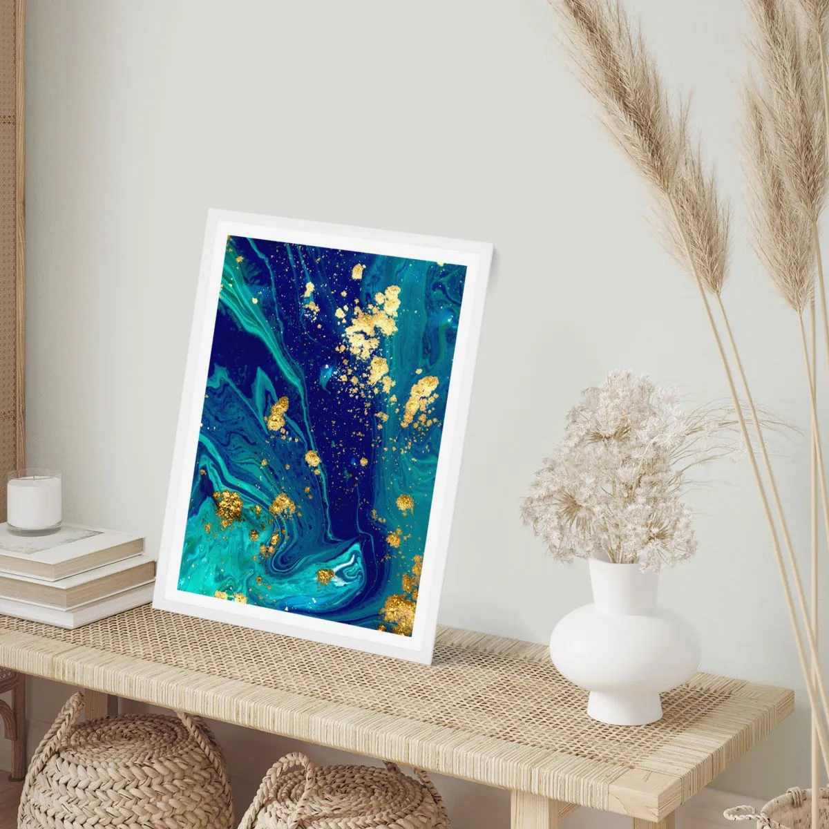 Poszter fekete keretben - Nap pelyhek  - 50x70 cm