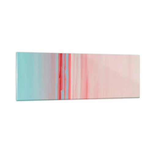 Üveg kép - Absztrakció hajnalban - 90x30 cm