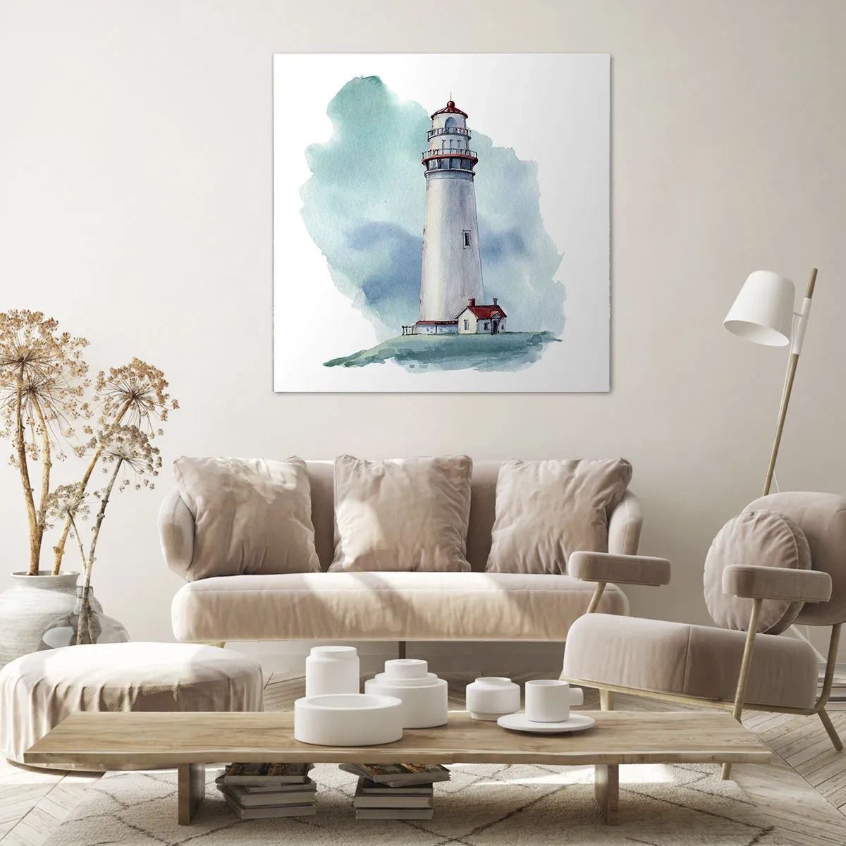 Vászonkép - A kék szelíd húga - 60x60 cm