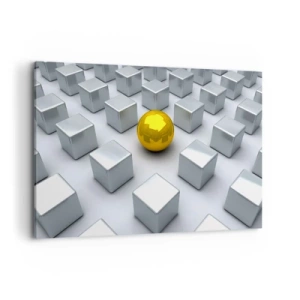 Vászonkép - Miért én? Geometriai összetétel - 120x80 cm