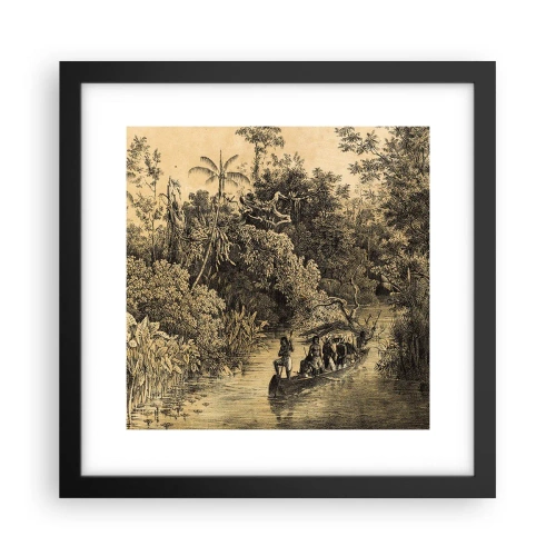 Poszter fehér keretben - Expedíció a forráshoz - 30x30 cm