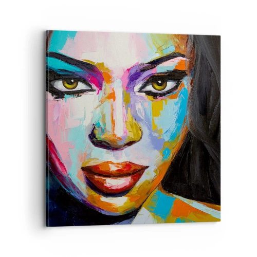 Vászonkép - Lehetetlen levenni a tekintetet - 70x70 cm