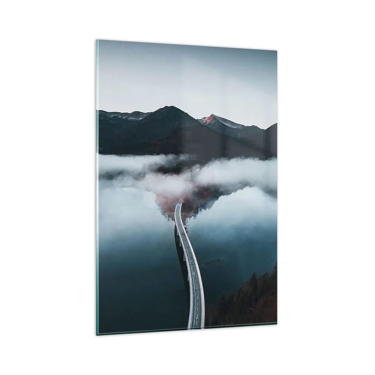 Üveg kép - Tükörsima víz felett - 80x120 cm