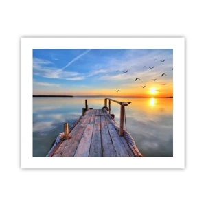 Poszter - Menj egyenesen a nap felé - 50x40 cm