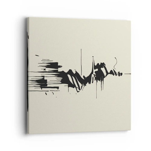 Vászonkép - Sietős absztrakció - 40x40 cm