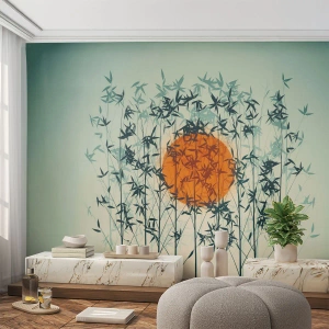 Fotótapéta Premium Sand - Japán nap - Absztrakció, Grafika, Egzotika - 350x256 cm