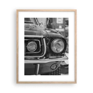 Poszter világos tölgy keretben - Vad utazás - 40x50 cm