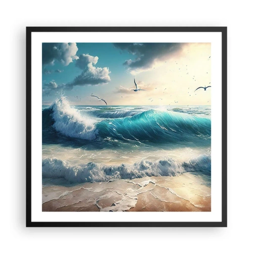 Poszter fehér keretben - Zaj csak neked - 60x60 cm