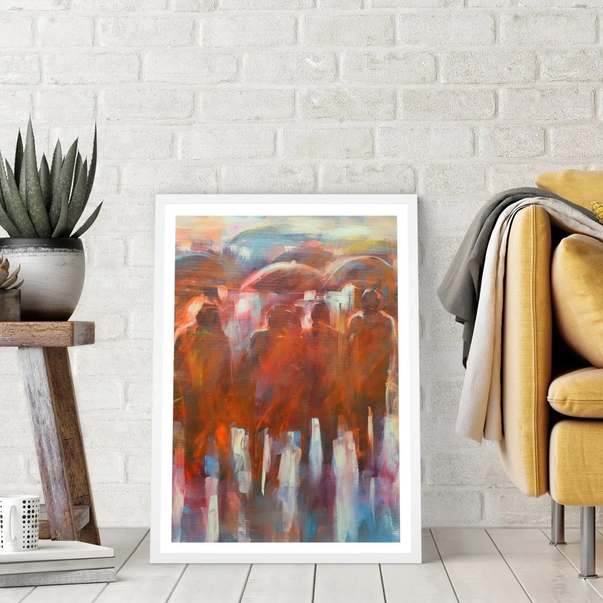 Poszter fekete keretben - Egyenlőek esőben és ködben - 50x70 cm