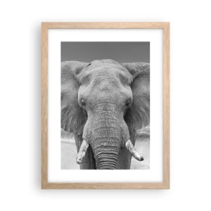 Poszter világos tölgy keretben - Üdv a világomban - 30x40 cm