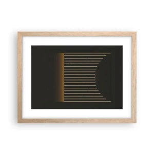 Poszter világos tölgy keretben - Fedezze fel a sötétséget - 40x30 cm