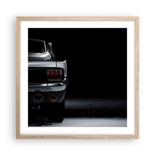 Poszter világos tölgy keretben - Klasszikus báj - 50x50 cm