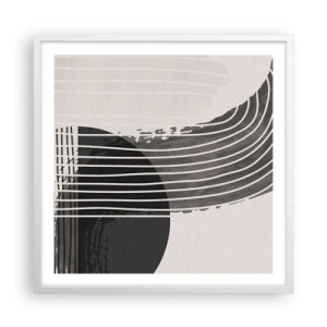 Poszter fekete keretben - Oda és vissza - 60x60 cm