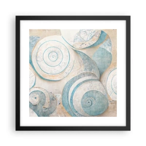 Poszter fehér keretben - Mit rejt a kagyló? - 40x40 cm