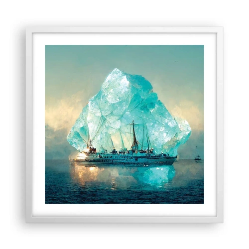 Poszter fekete keretben - Sarkvidéki gyémánt - 50x50 cm