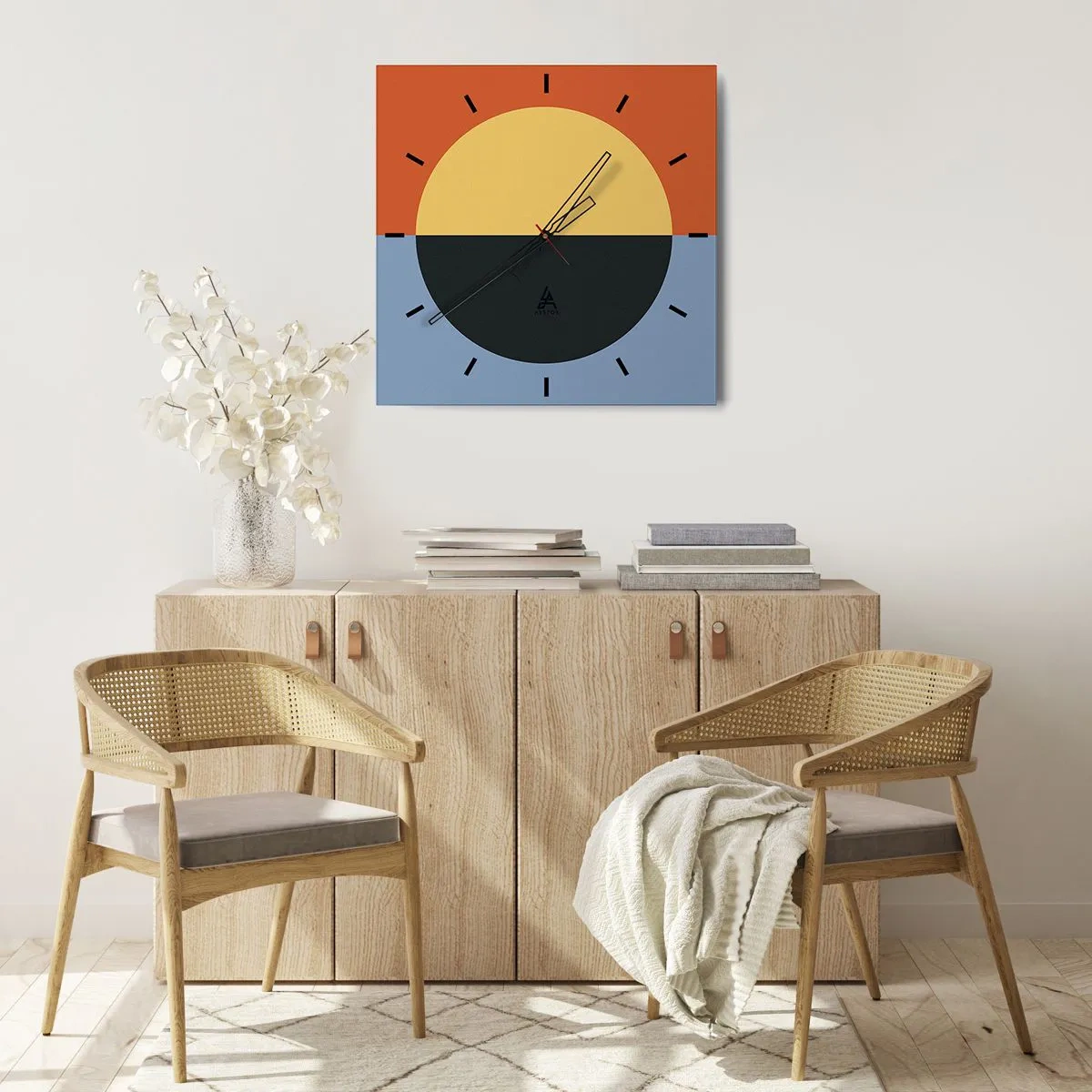 Falióra, Óra - A meleg és a hideg kompozíciója - 30x30 cm
