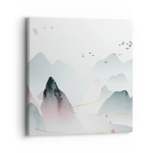 Vászonkép - A csúcsok fölött - 30x30 cm