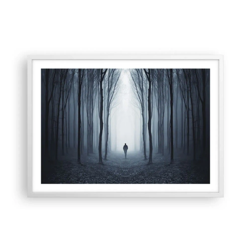 Poszter fekete keretben - És minden egyszerű és világos - 70x50 cm