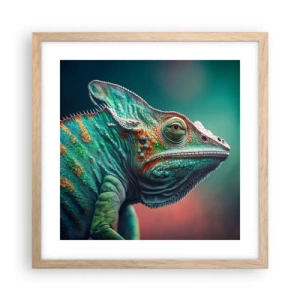 Poszter világos tölgy keretben - Látsz engem? Nem jó... - 40x40 cm