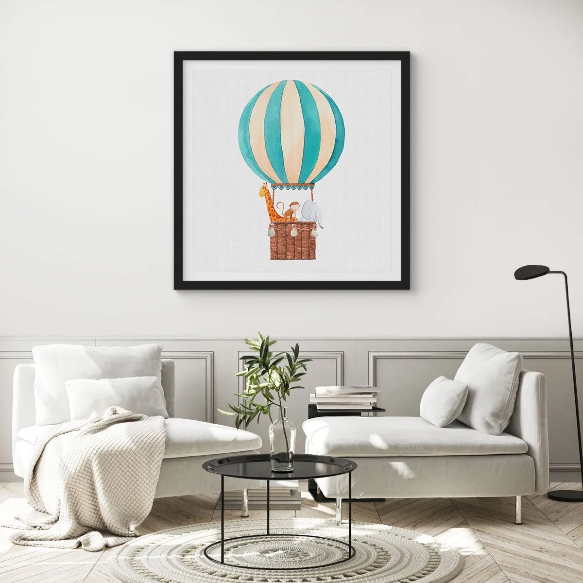 Poszter fehér keretben - Fantasztikus utazás - 50x50 cm