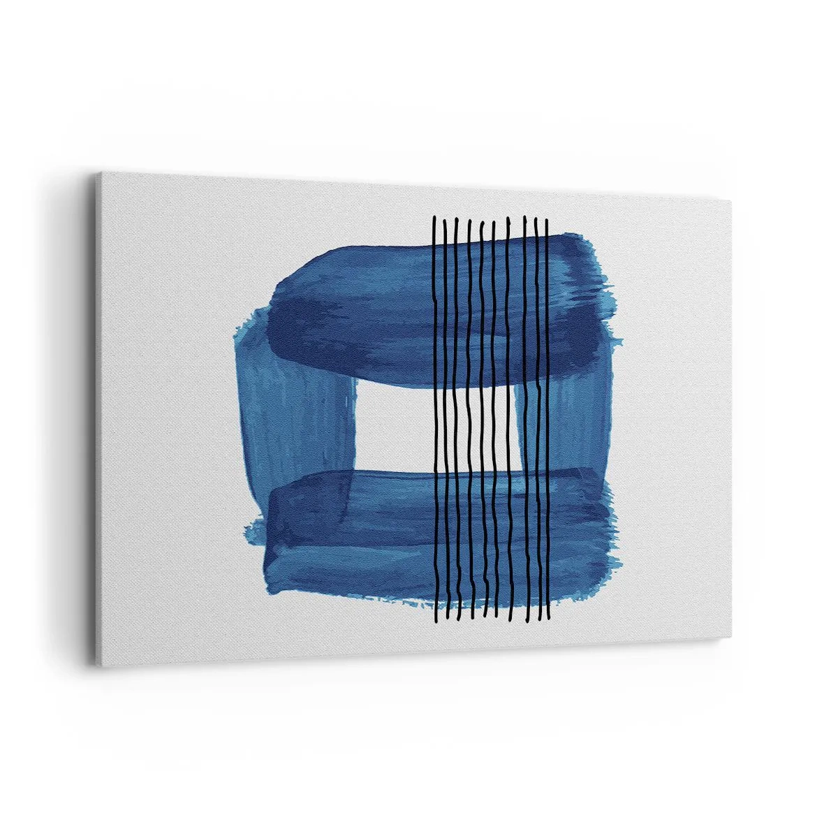 Vászonkép - Kékes-fekete - 100x70 cm